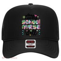 One Lucky School Nurse YAll Leopard Tie Dye Back To School Funny Gift Hat thumb 0