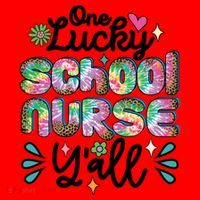 One Lucky School Nurse YAll Leopard Tie Dye Back To School Funny Gift Santa Hat thumb 1