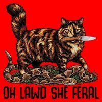 Oh Lawd She Feral Tortoiseshell Cat Santa Hat thumb 1