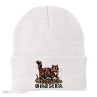 Oh Lawd She Feral Tortoiseshell Cat Beanie thumb 0