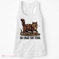 Oh Lawd She Feral Tortoiseshell Cat Women's Tank Top thumb 0