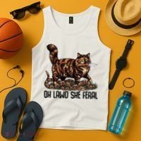 Oh Lawd She Feral Tortoiseshell Cat Tank Top thumb 4