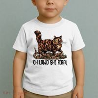 Oh Lawd She Feral Tortoiseshell Cat Toddler T-Shirt thumb 2