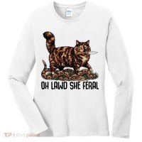 Oh Lawd She Feral Tortoiseshell Cat Women's Long Sleeve Shirt thumb 0