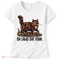 Oh Lawd She Feral Tortoiseshell Cat Women's T-Shirt thumb 0