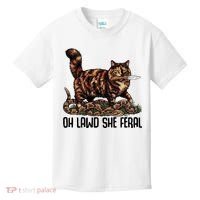 Oh Lawd She Feral Tortoiseshell Cat Kids T-Shirt thumb 0