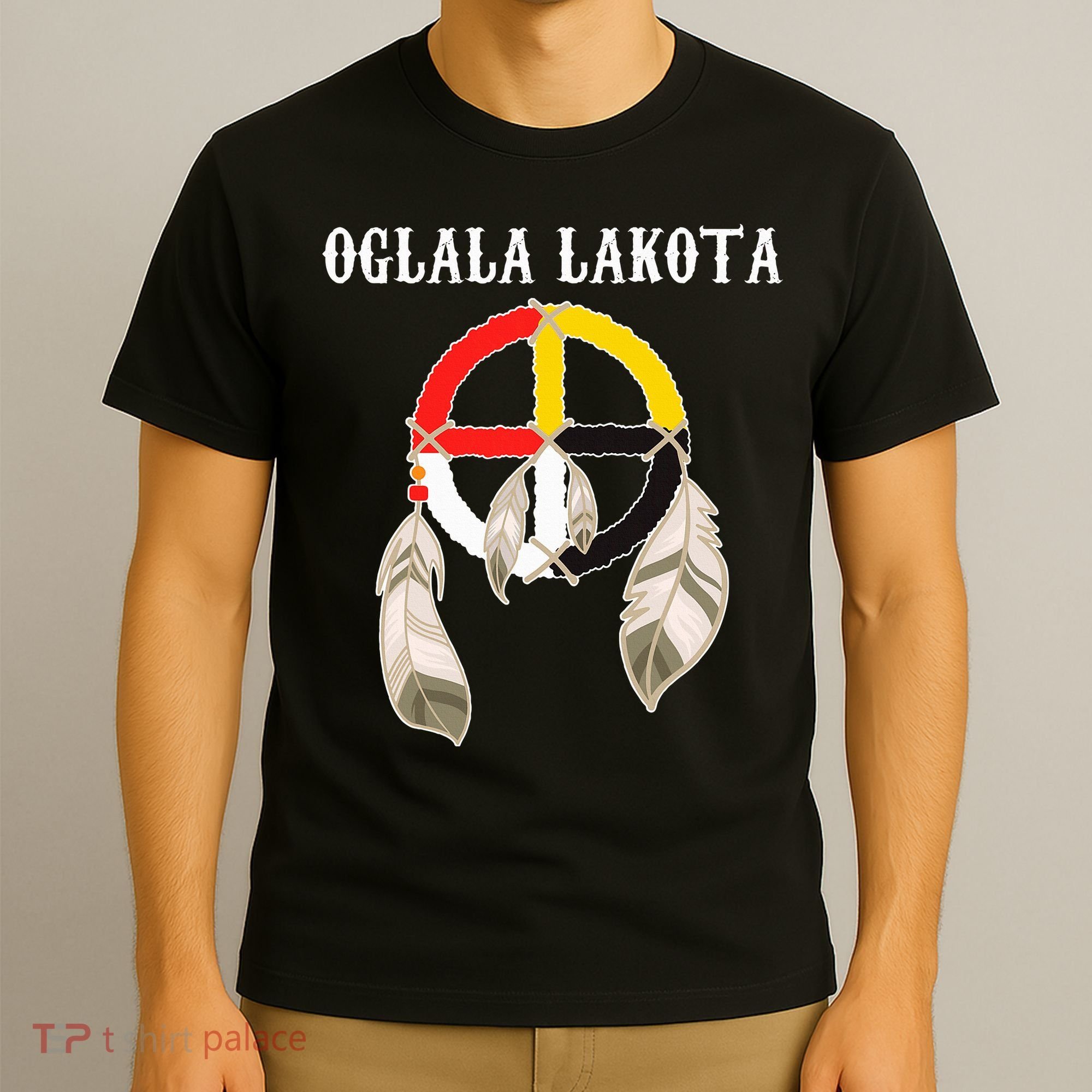 Oglala Lakota Sioux South Dakota Medicine Wheel Lakota Chief T-Shirt