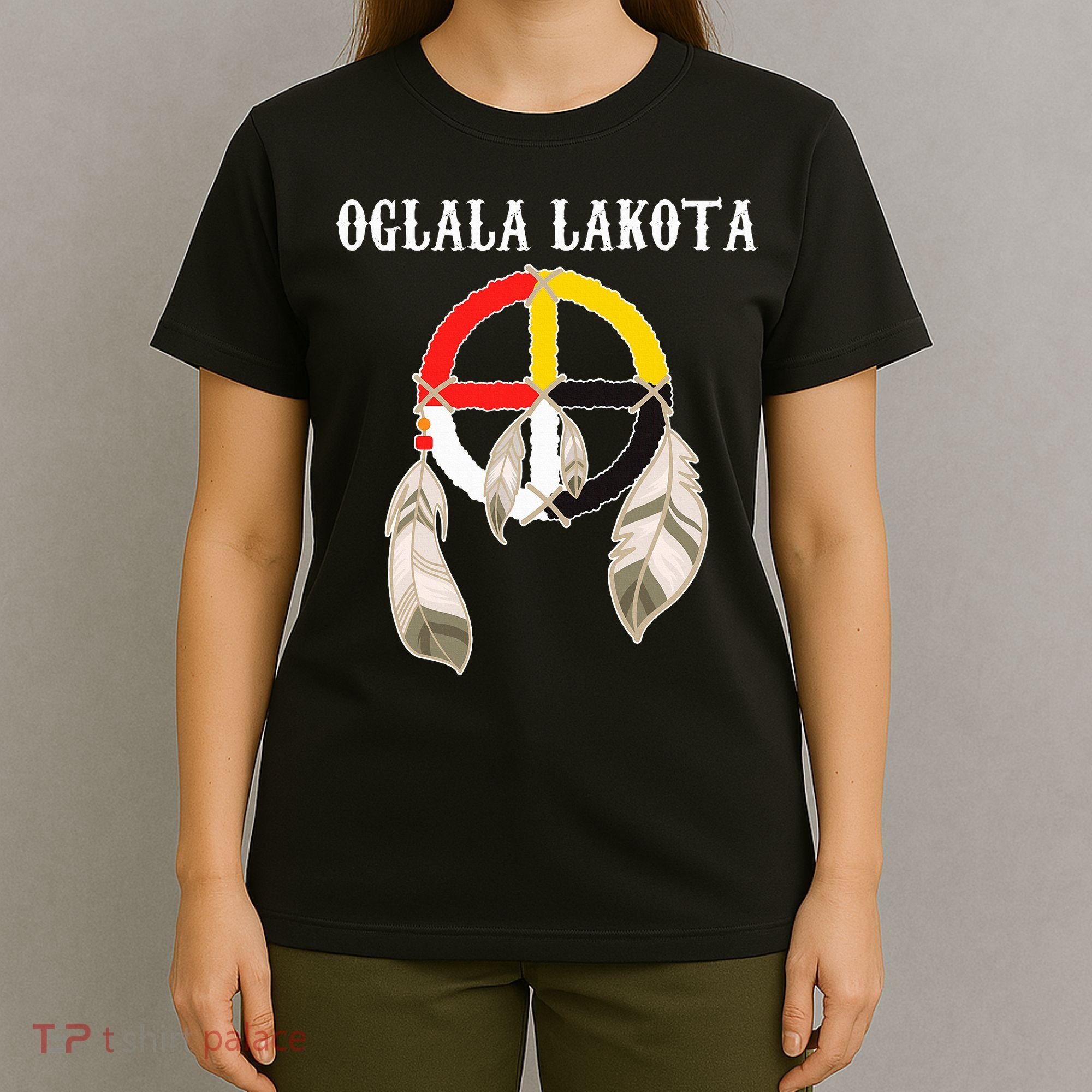 Oglala Lakota Sioux South Dakota Medicine Wheel Lakota Chief T-Shirt