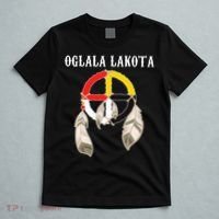 Oglala Lakota Sioux South Dakota Medicine Wheel Lakota Chief T-Shirt thumb 5