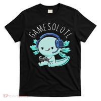 Otaku Lifestyle Threads Co. Gamesolotl Axolotl Gamer Anime Gifts Kawaii T-Shirt thumb 0