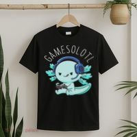 Otaku Lifestyle Threads Co. Gamesolotl Axolotl Gamer Anime Gifts Kawaii T-Shirt thumb 2
