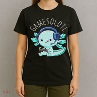Otaku Lifestyle Threads Co. Gamesolotl Axolotl Gamer Anime Gifts Kawaii T-Shirt thumb 4