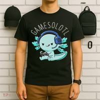 Otaku Lifestyle Threads Co. Gamesolotl Axolotl Gamer Anime Gifts Kawaii T-Shirt thumb 6
