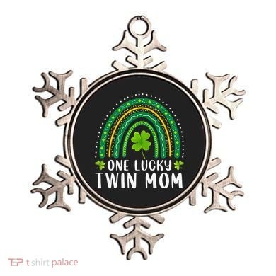 One Lucky Twin Mom Rainbow Saint Patrick's Day Mom Of Twins Ornament