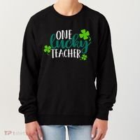 One Lucky Teacher St Patrick's Day Women's Sweatshirt thumb 0