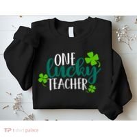 One Lucky Teacher St Patrick's Day Sweatshirt thumb 2