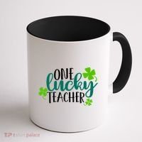 One Lucky Teacher St Patrick's Day Coffee Mug thumb 1