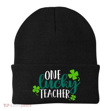 One Lucky Teacher St Patrick's Day Beanie