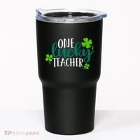 One Lucky Teacher St Patrick's Day Tumbler thumb 0