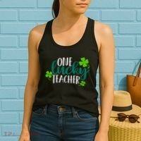 One Lucky Teacher St Patrick's Day Women's Tank Top thumb 2