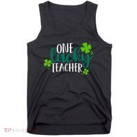 One Lucky Teacher St Patrick's Day Tank Top thumb 0