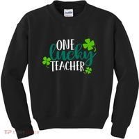 One Lucky Teacher St Patrick's Day Kids Sweatshirt thumb 0