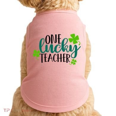 One Lucky Teacher St Patrick's Day Doggie Tank