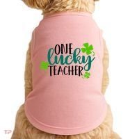 One Lucky Teacher St Patrick's Day Doggie Tank thumb 0