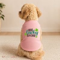One Lucky Teacher St Patrick's Day Doggie Tank thumb 2