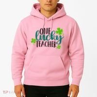 One Lucky Teacher St Patrick's Day Hoodie thumb 2