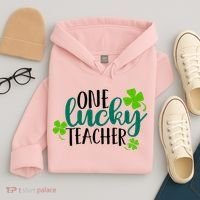 One Lucky Teacher St Patrick's Day Hoodie thumb 4