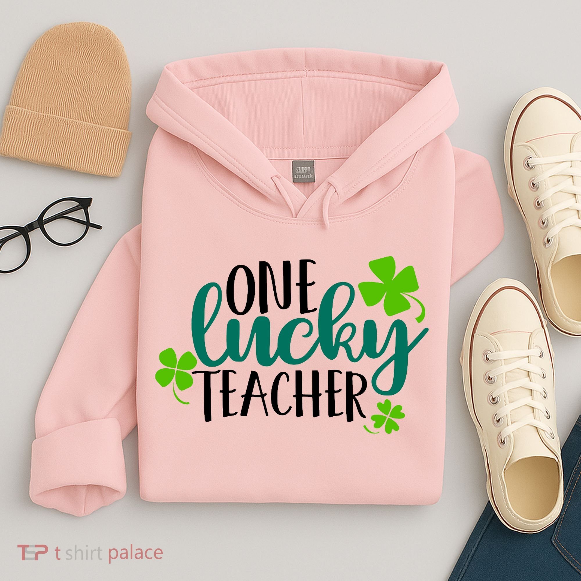 One Lucky Teacher St Patrick's Day Hoodie