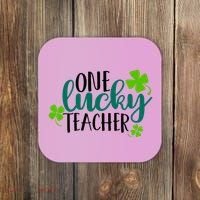 One Lucky Teacher St Patrick's Day Coaster thumb 0