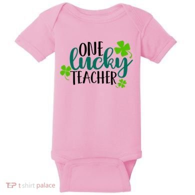 One Lucky Teacher St Patrick's Day Baby Bodysuit