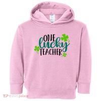 One Lucky Teacher St Patrick's Day Toddler Hoodie thumb 0
