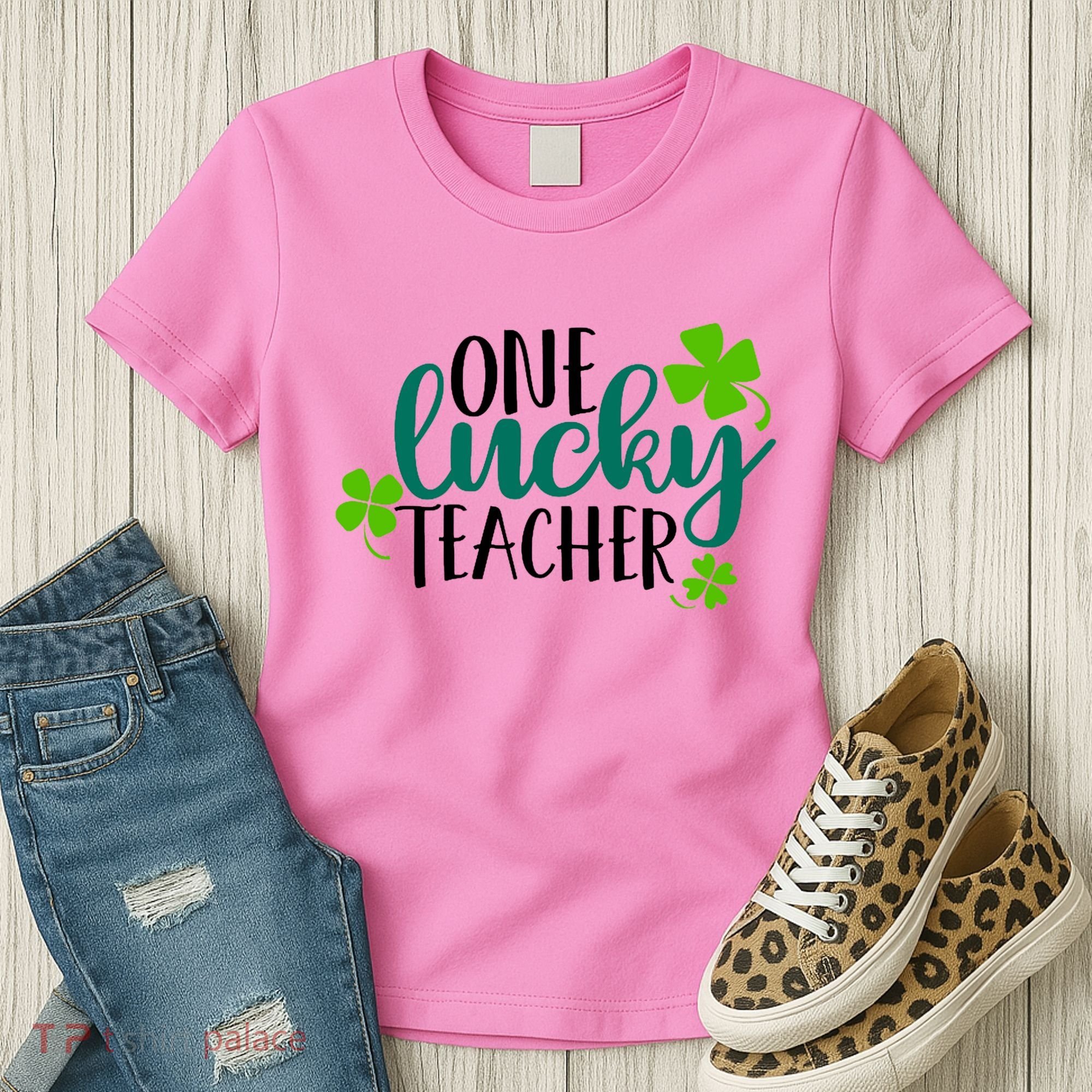 One Lucky Teacher St Patrick's Day Women's T-Shirt