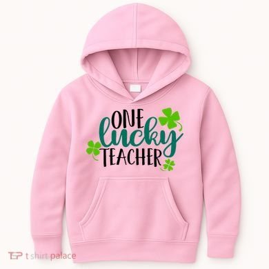 One Lucky Teacher St Patrick's Day Kids Hoodie