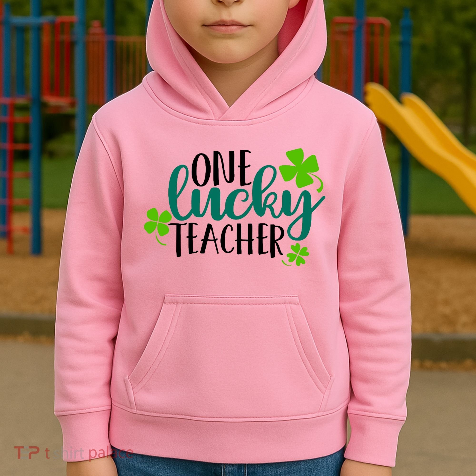 One Lucky Teacher St Patrick's Day Kids Hoodie