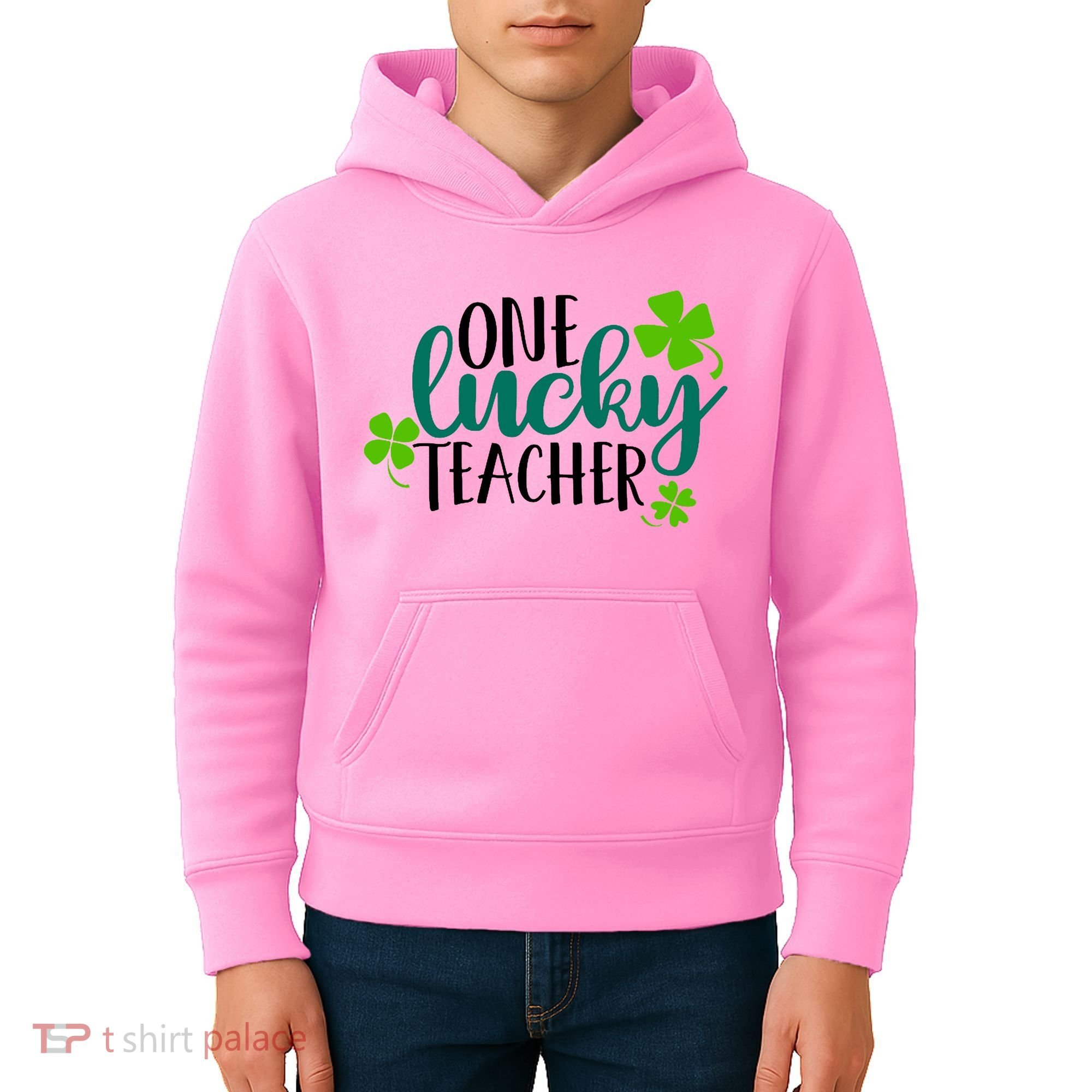 One Lucky Teacher St Patrick's Day Kids Hoodie