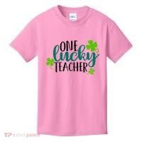 One Lucky Teacher St Patrick's Day Kids T-Shirt thumb 0