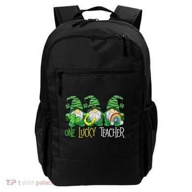One Lucky Teacher Gnome St Patrick's Day Backpack
