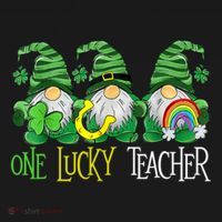 One Lucky Teacher Gnome St Patrick's Day Backpack thumb 2