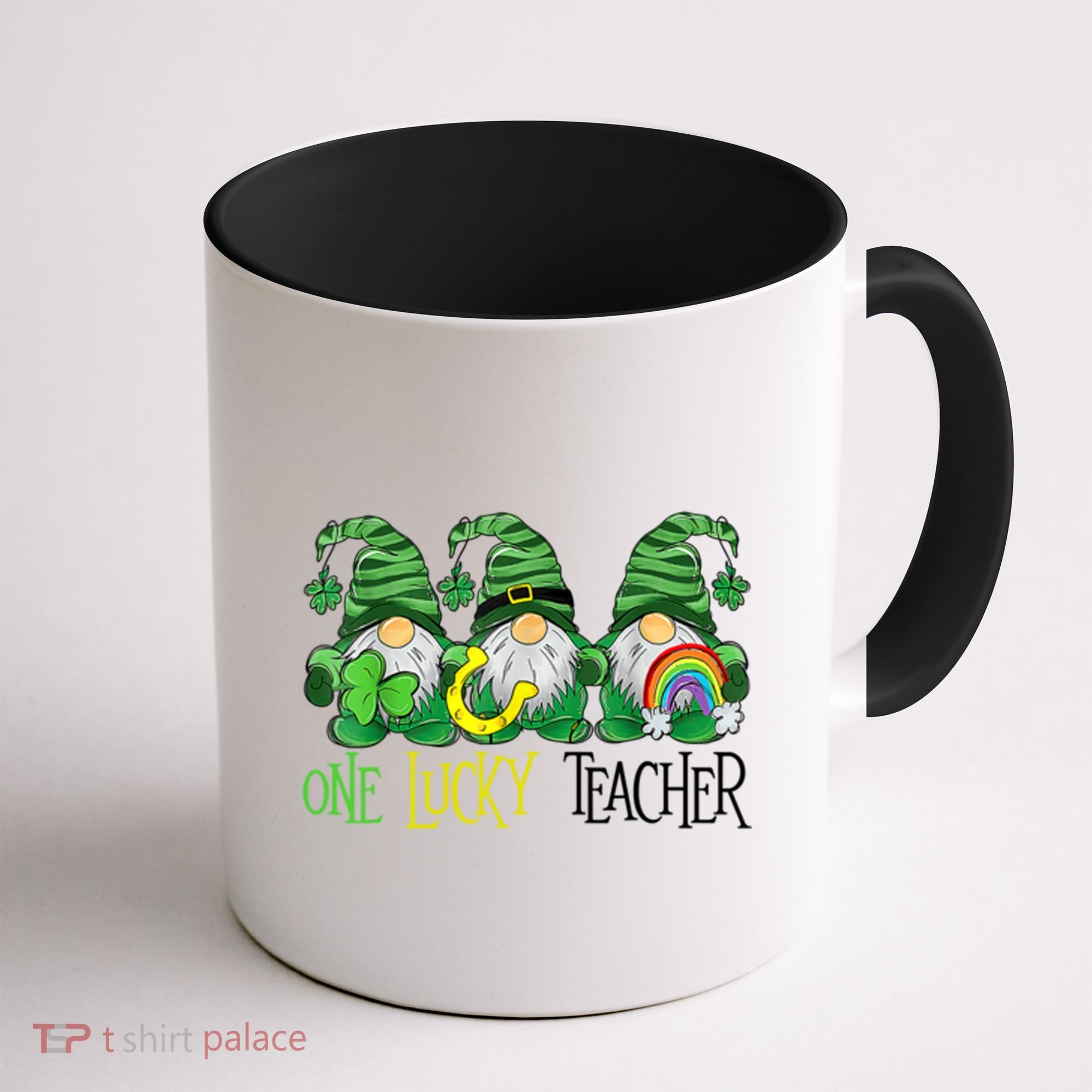 One Lucky Teacher Gnome St Patrick's Day Coffee Mug