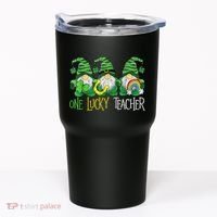 One Lucky Teacher Gnome St Patrick's Day Tumbler thumb 0