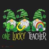 One Lucky Teacher Gnome St Patrick's Day Tumbler thumb 3