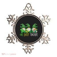 One Lucky Teacher Gnome St Patrick's Day Ornament thumb 0