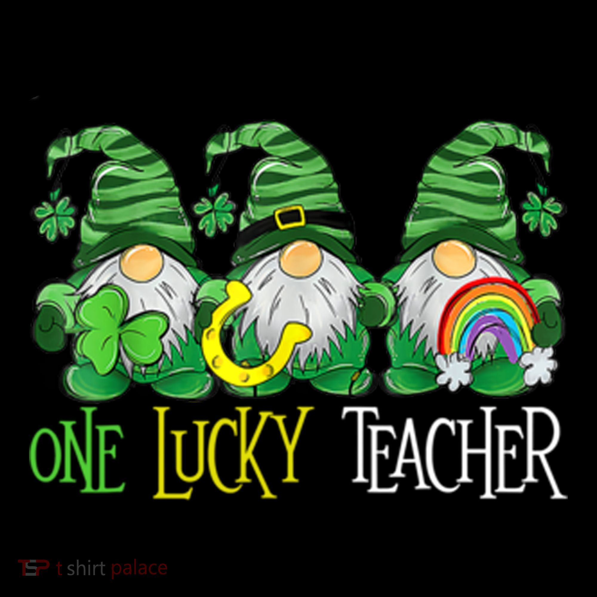 One Lucky Teacher Gnome St Patrick's Day Ornament