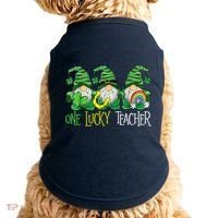 One Lucky Teacher Gnome St Patrick's Day Doggie Tank thumb 0