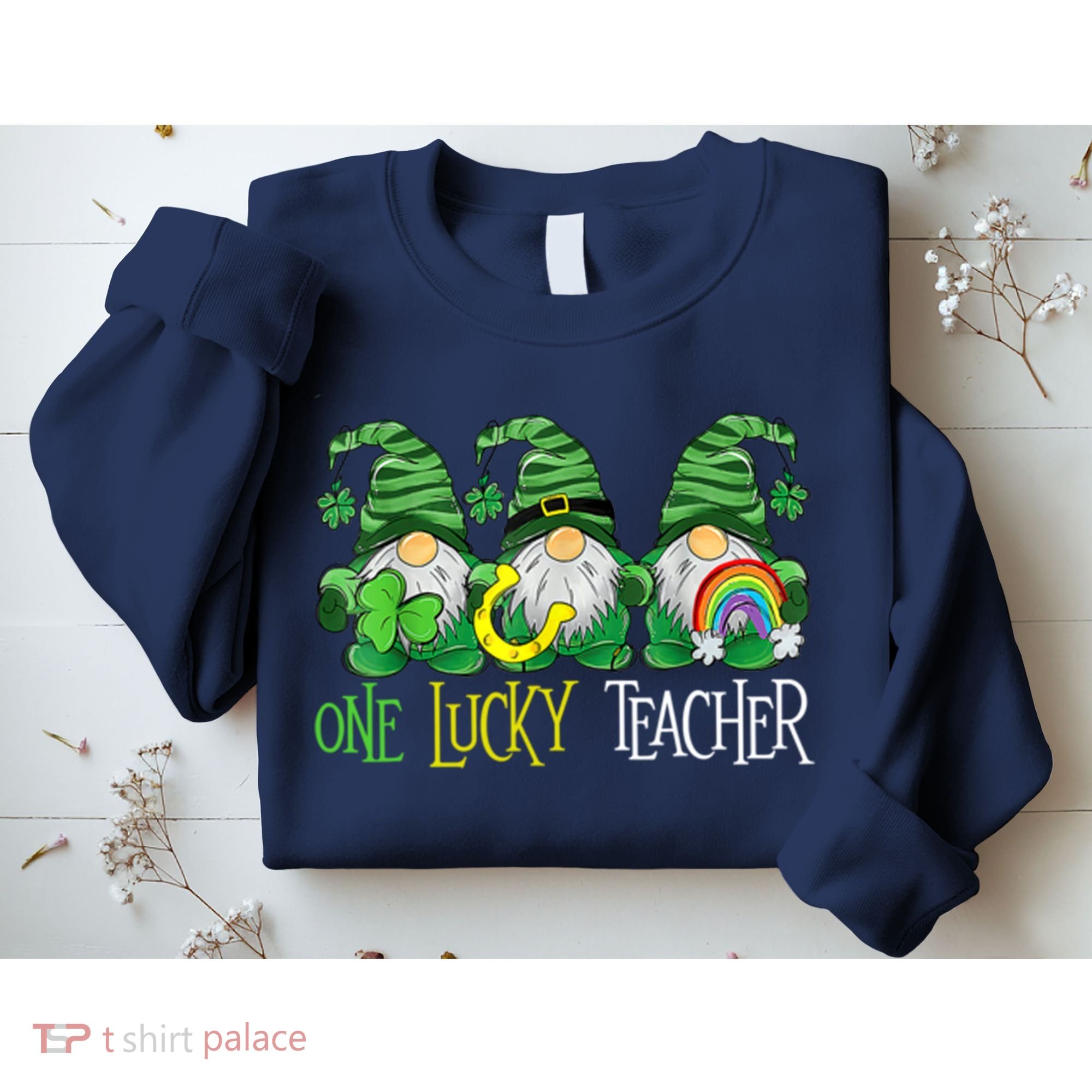 One Lucky Teacher Gnome St Patrick's Day Sweatshirt