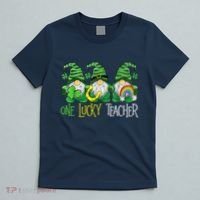 One Lucky Teacher Gnome St Patrick's Day T-Shirt thumb 5